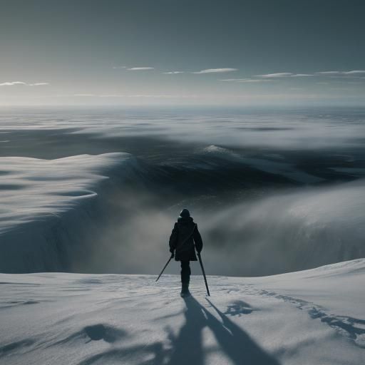 Frozen Tundra: Cinematic Digital Art Landscape