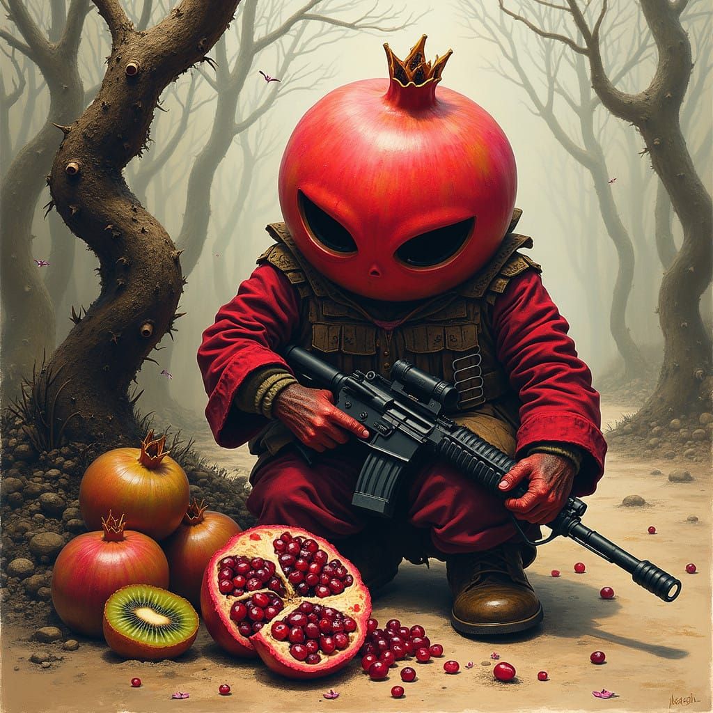 Nihilistic Surrealist Masterpiece: The Pomegranate Soldier
