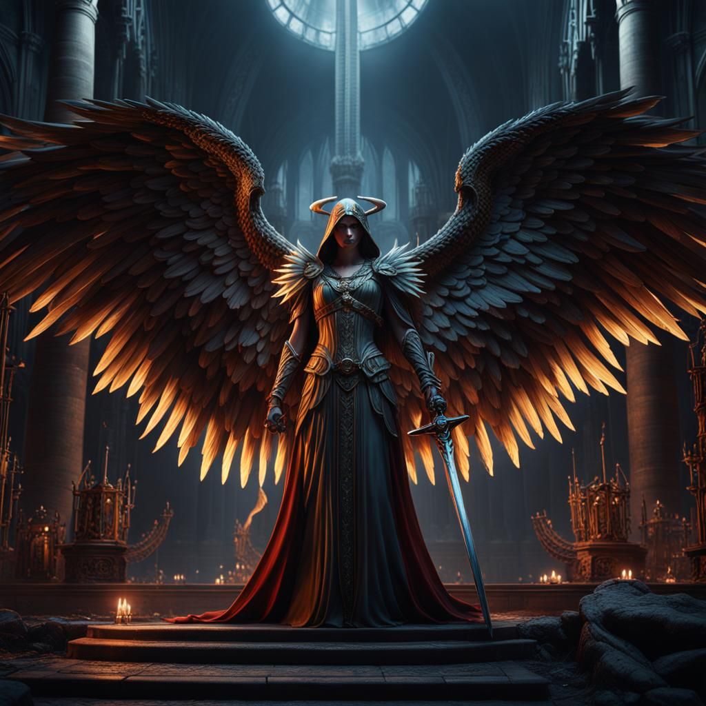 Angel of Death: Detailed Fantasy Concept Art