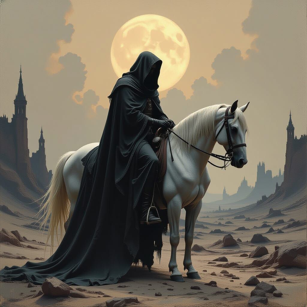 Pale Horseman in a Gothic Biomechanical World