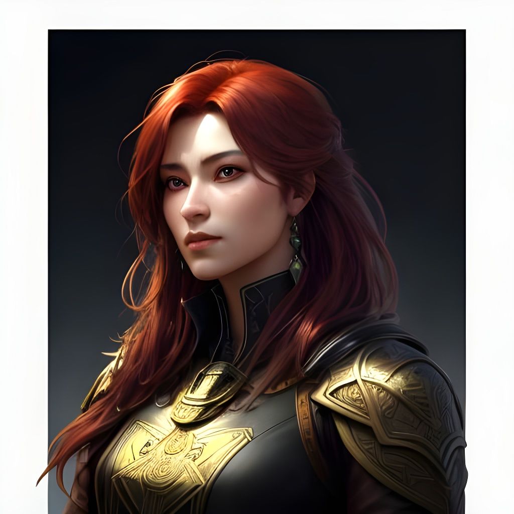 Dark Fantasy Portrait with Blended Landscapes