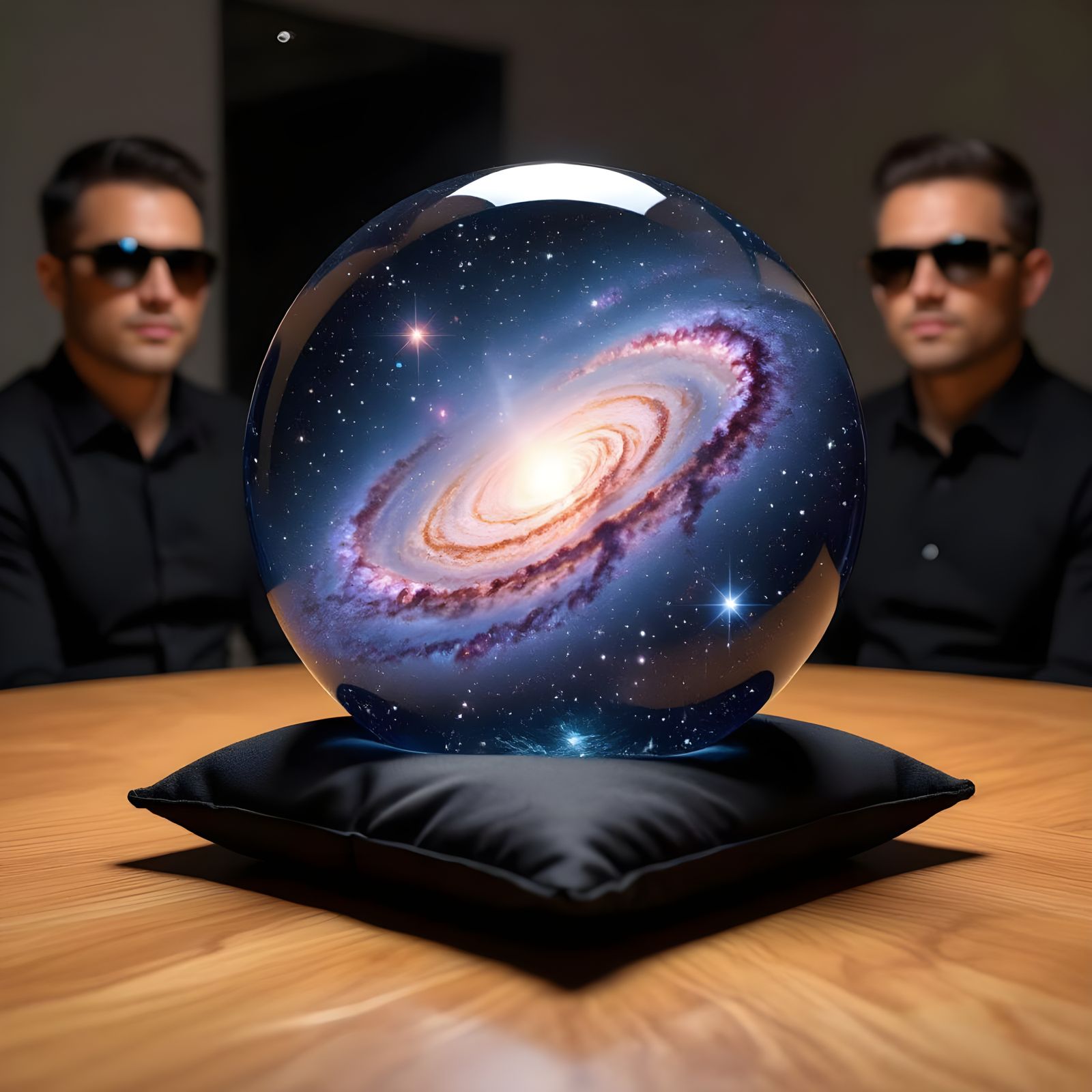 Galaxy in Gemstone on Pillow