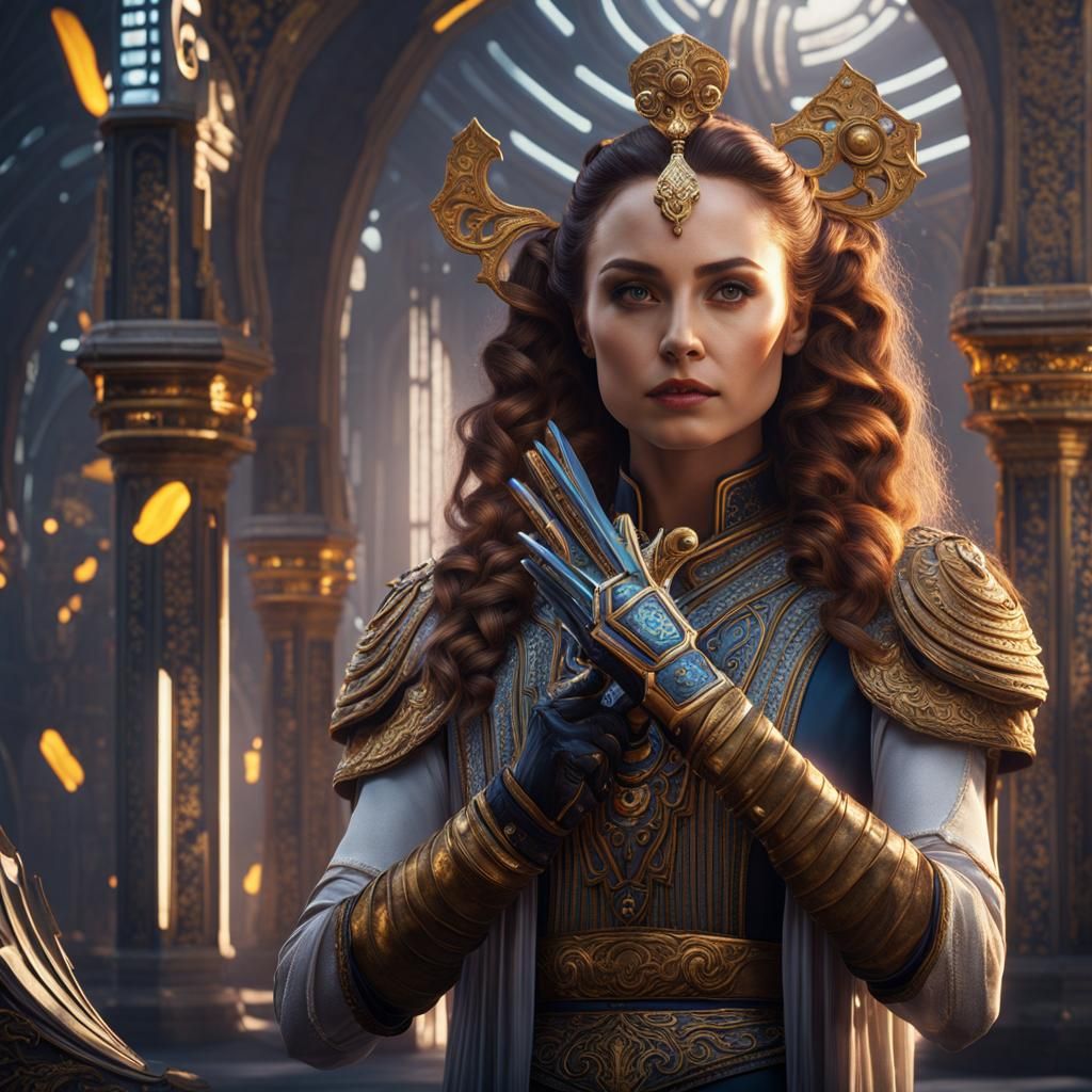 Detailed Matte Painting of Padme Amidala