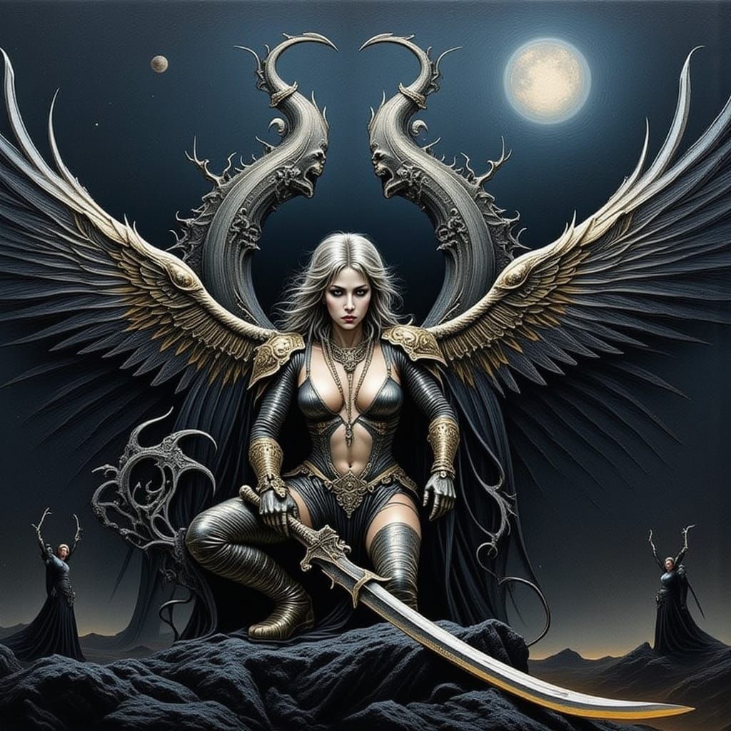 Abstract Black and White Comic Art