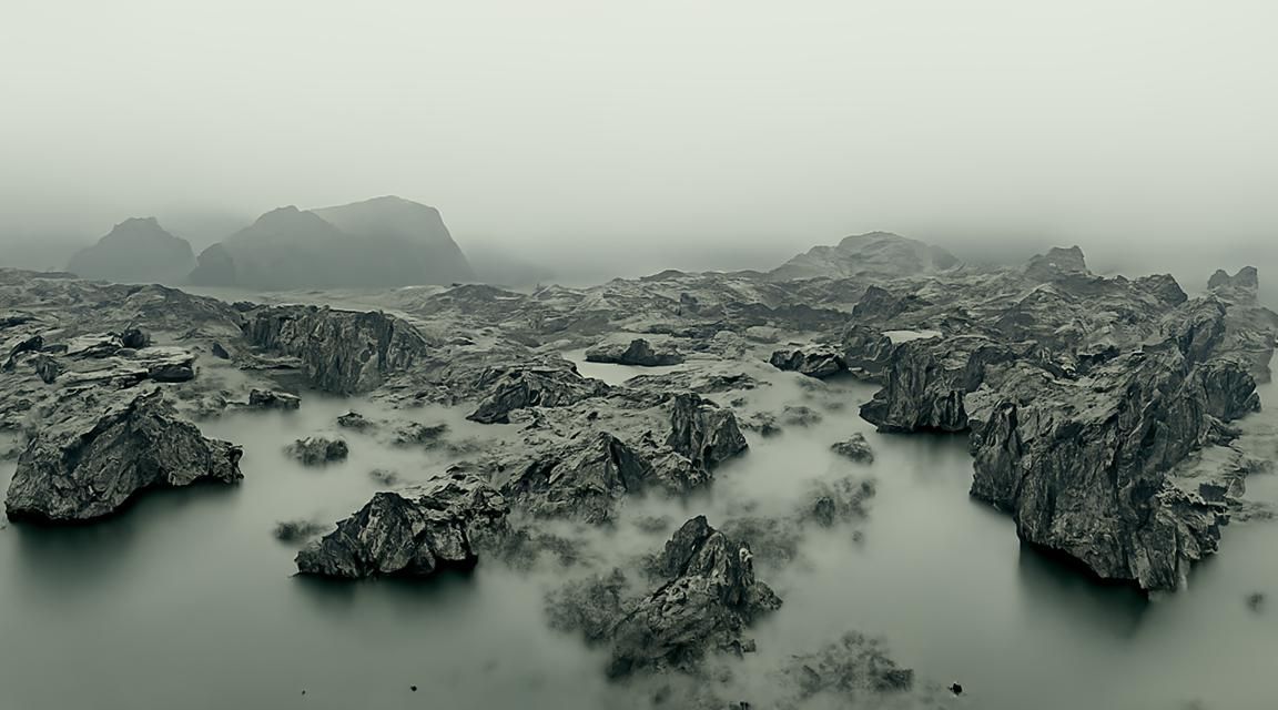Icy Lunar Landscape: A Hasselblad Photograph