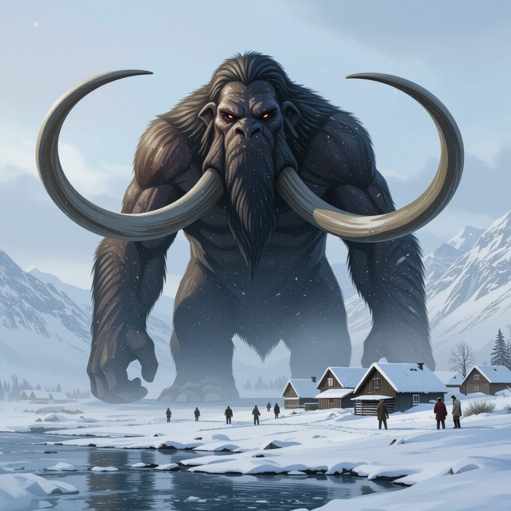 Dark Colossus Attacks Cliffside Village