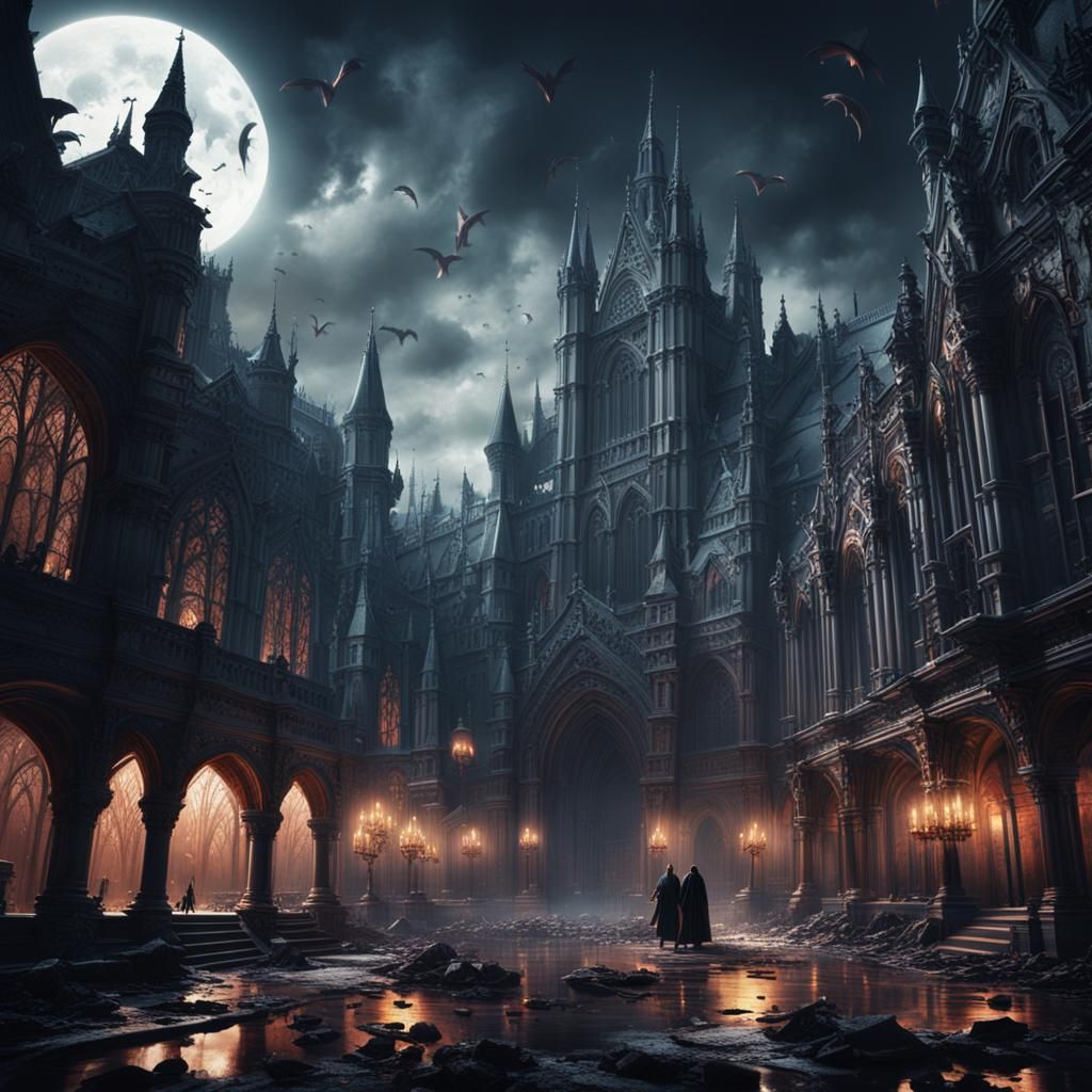 Epic Vampire World: Dramatic Digital Matte Painting