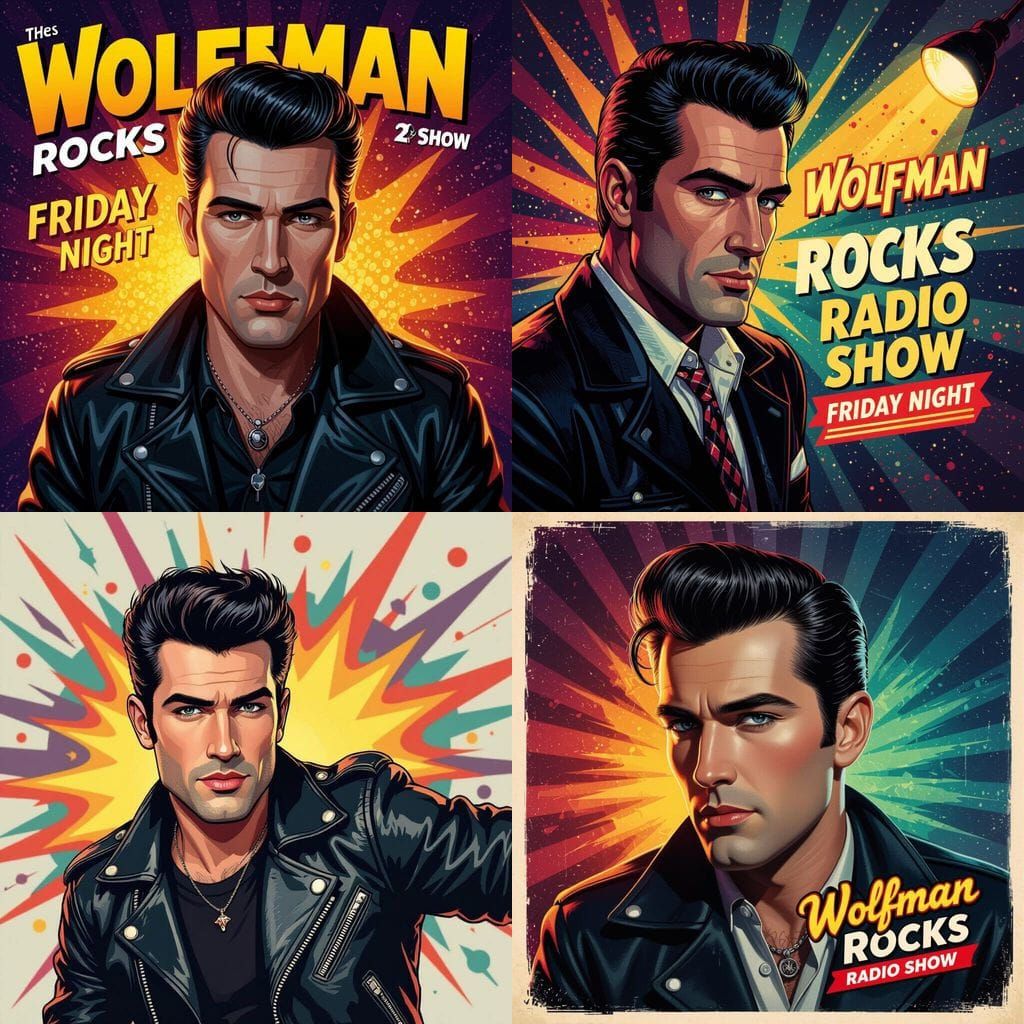 Rockabilly DJ Advertises Wolfman Rocks Radio Show