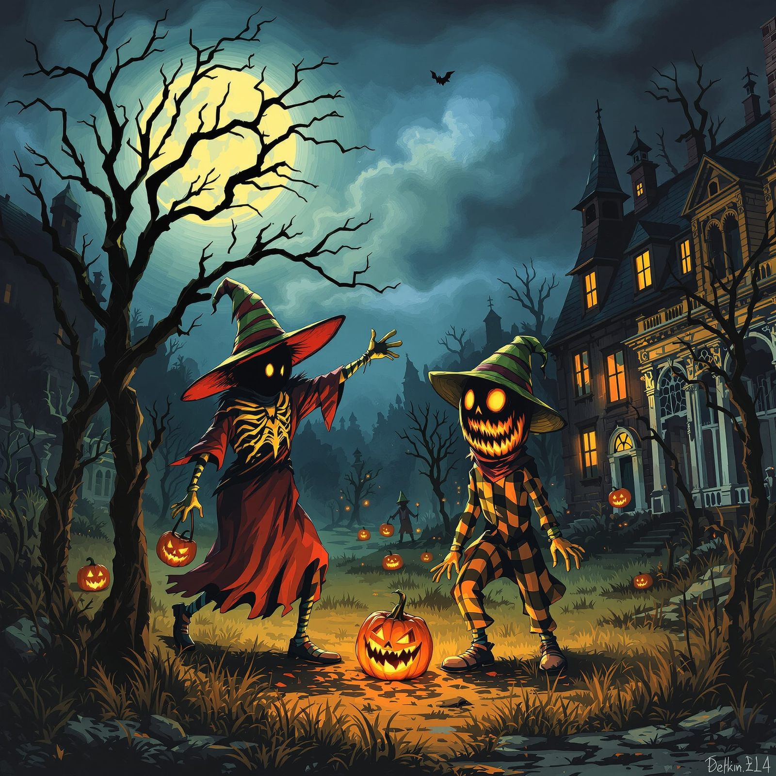 Twisted Trick or Treating on a Stormy Night