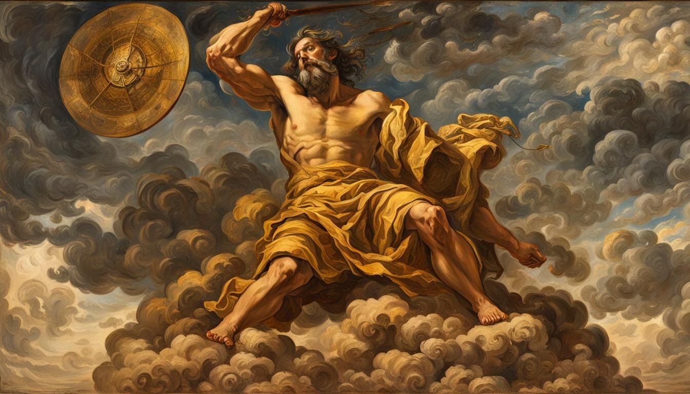 Metal Atlas  condemned to hold up the heavens or sky, style ...