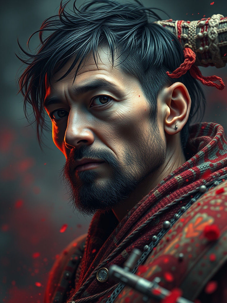 Surreal Figure Expressing Pain in Dali Style