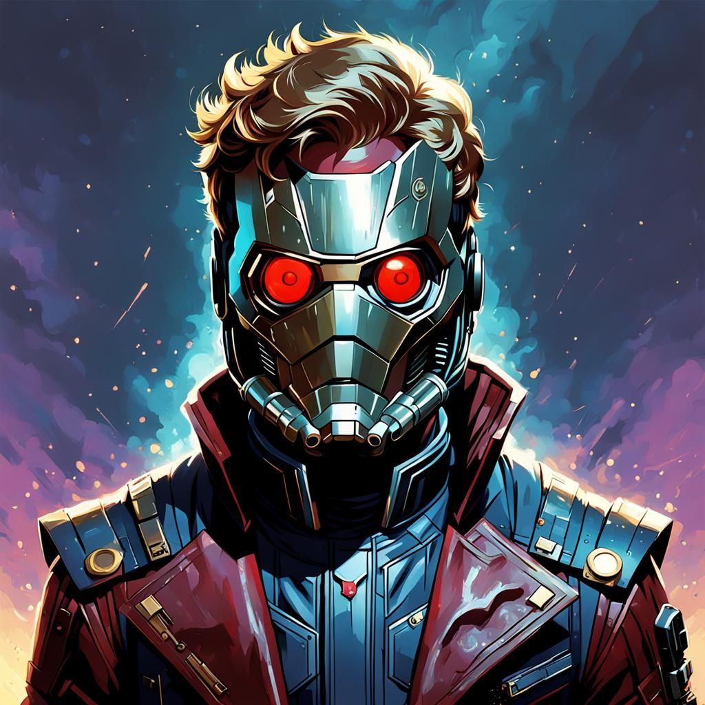 Rich Star Lord in Sinister Art Style