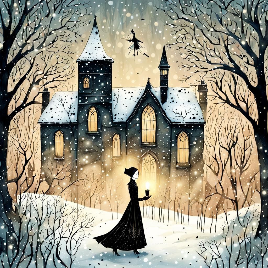 Gothic Whimsy in Fading Winter Light