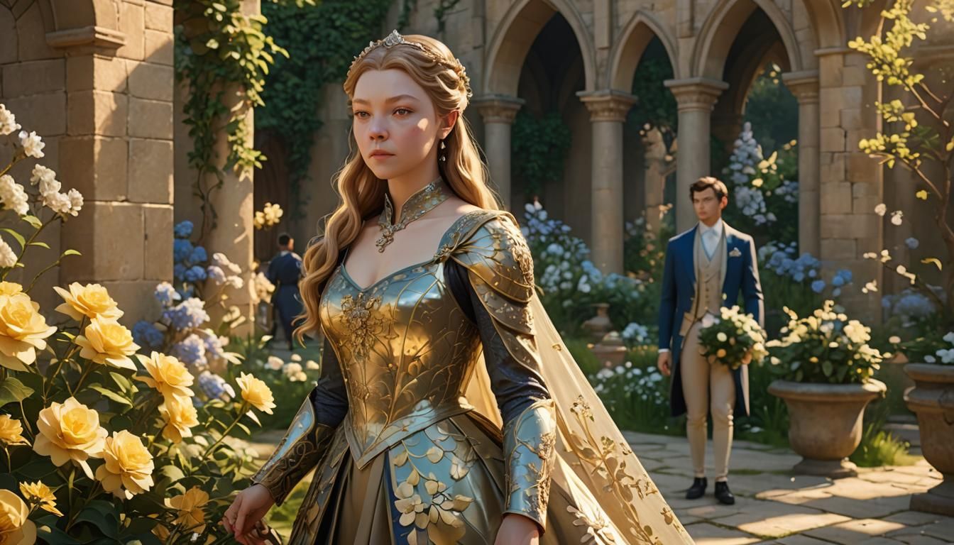 Margaery Tyrell in Royal Gown: 3D Anime Art