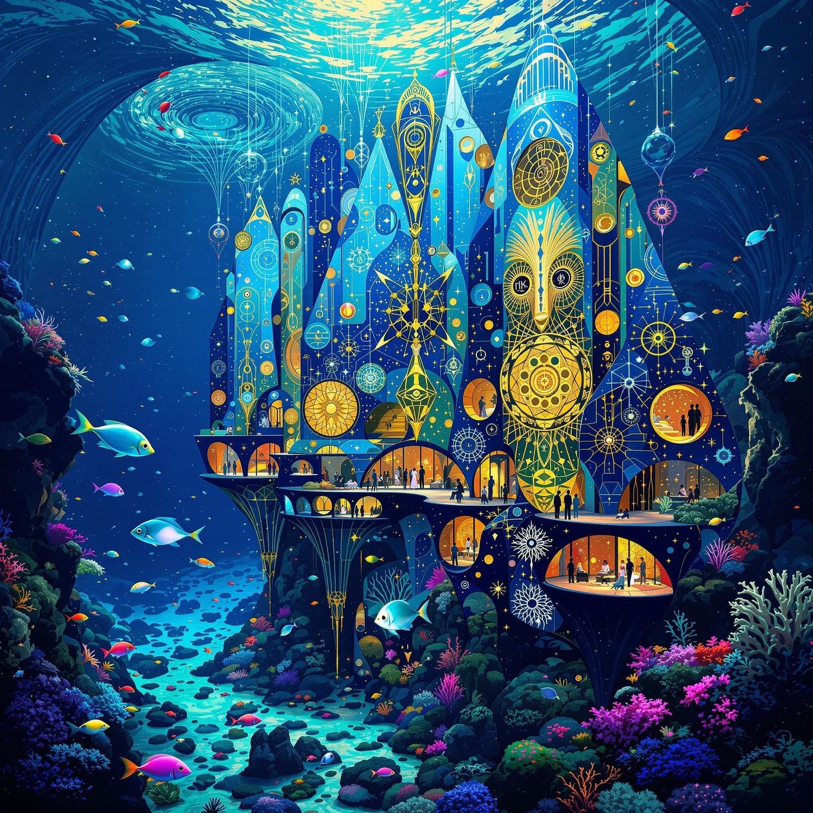 Gustav Klimt-Inspired Underwater Luxury Resort