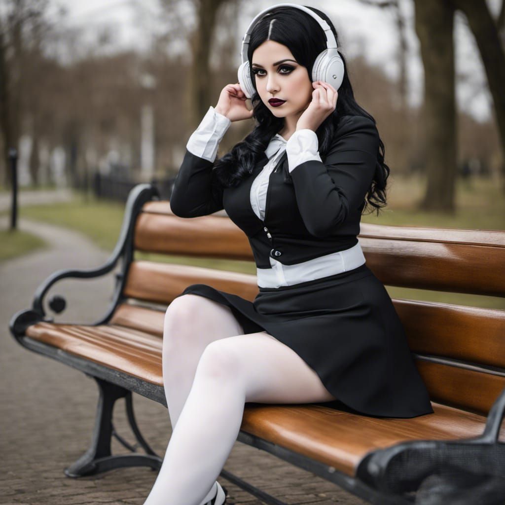 Curvy goth girl redux