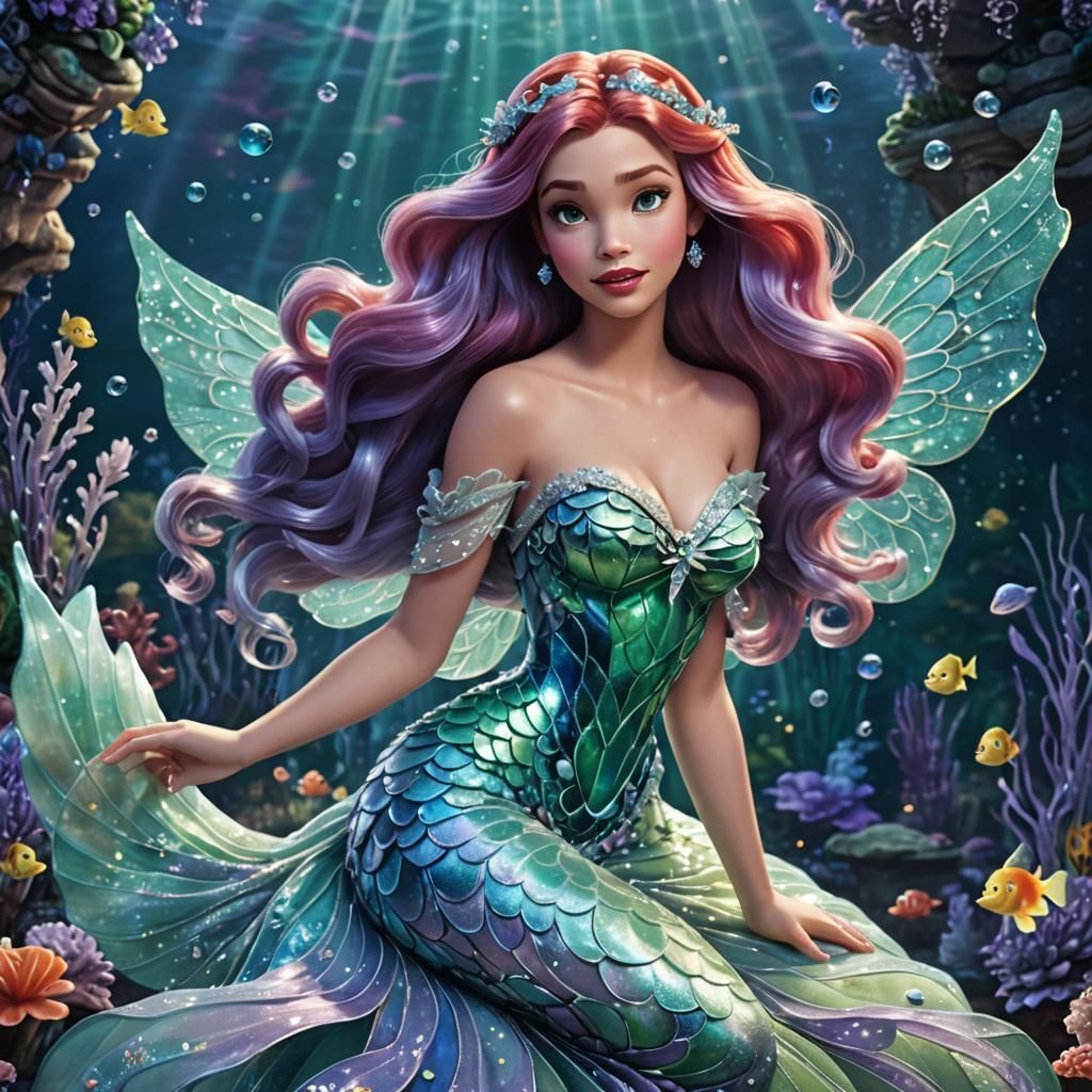 Ariel as a fairy mermaid