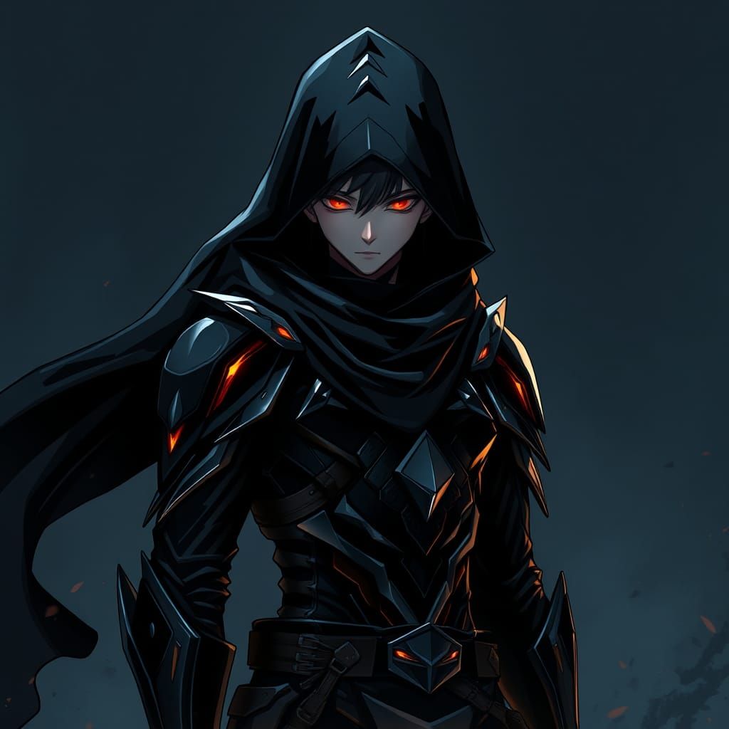 Heroic Vigilante in Anime Key Visual Style