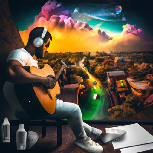 Nighttime Songwriting: Detailed Matte Painting in Deep Color