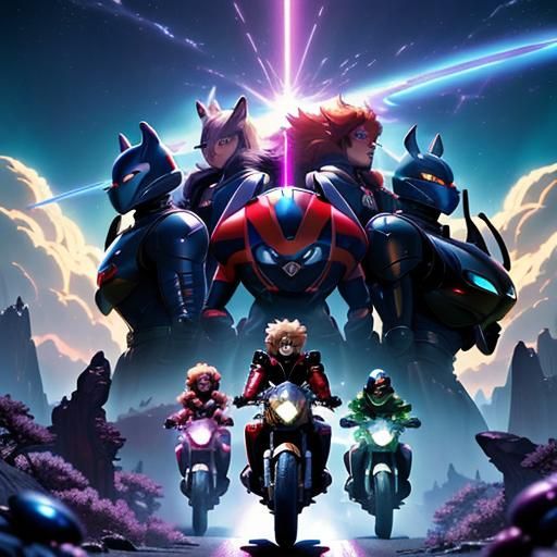 Epic Thundercats vs Biker Mice Anime Battle