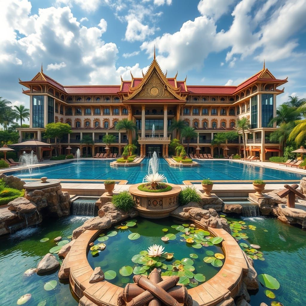 Thai Palace Luxury Hotel in Grand Style
