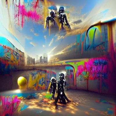 Daft Punk Minimalist Digital Art