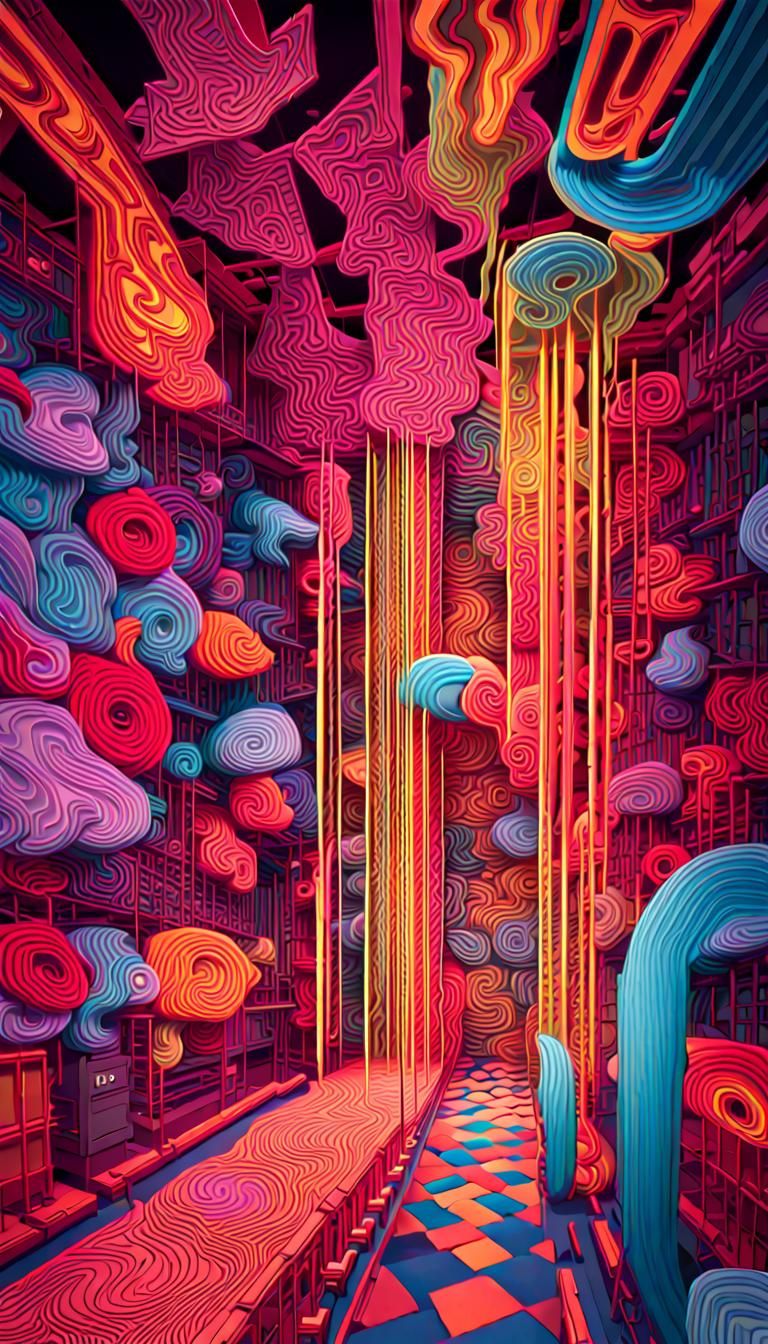 Psychedelic Neon Art: I May Be Crazy