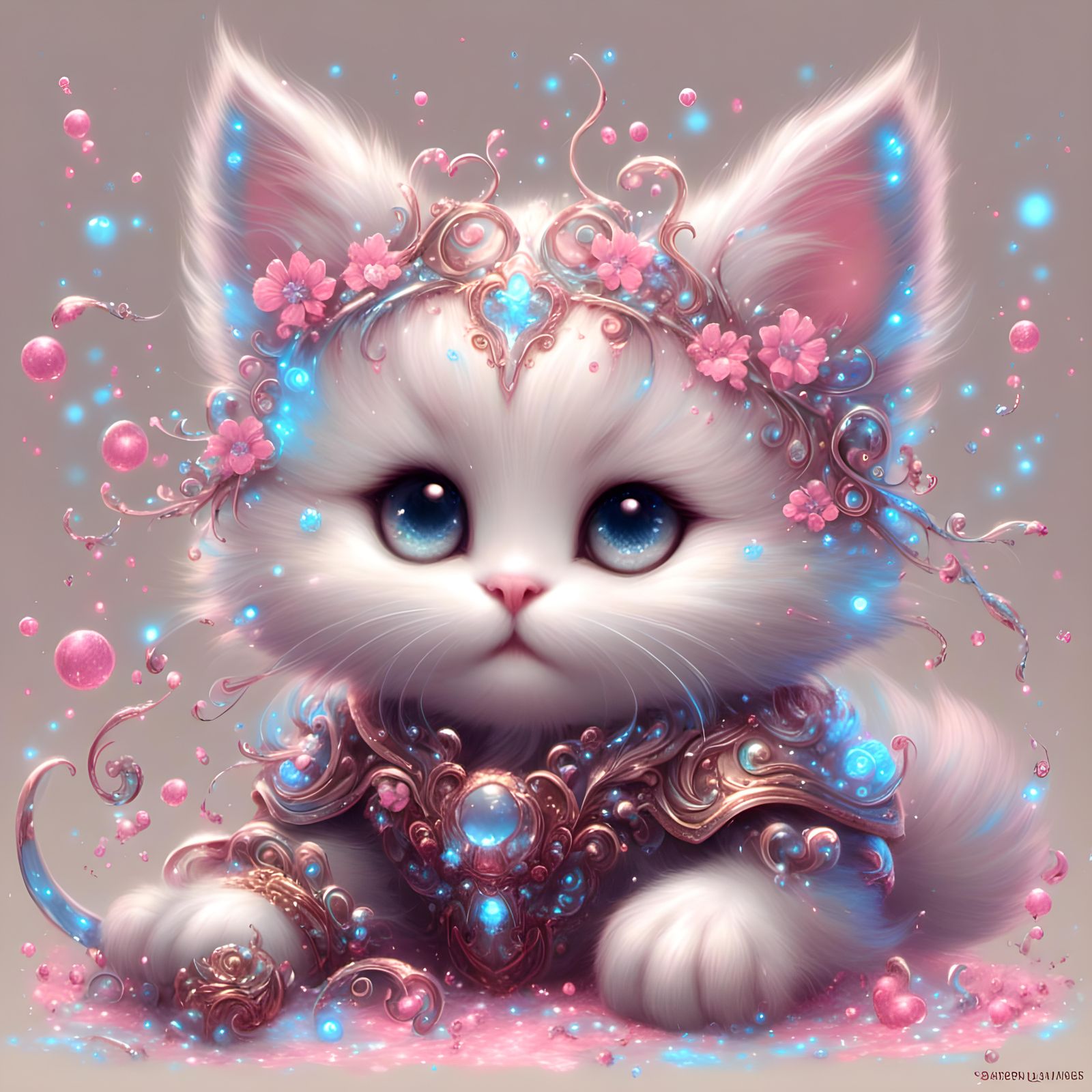 Adorable Kitten Portrait