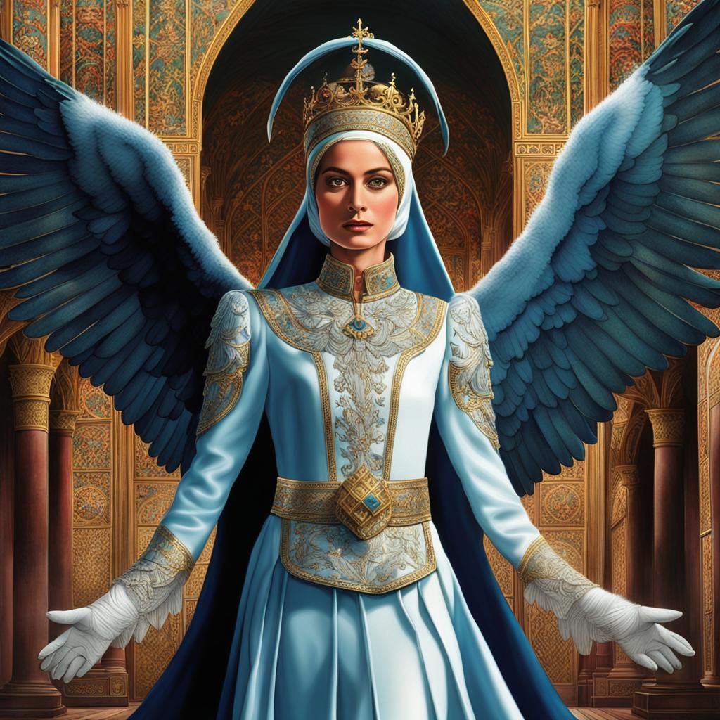 Princess of Wales as Winged Angel: Magazine Cover