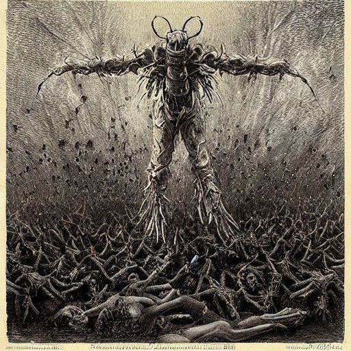 Candyman Horror Art with Bees