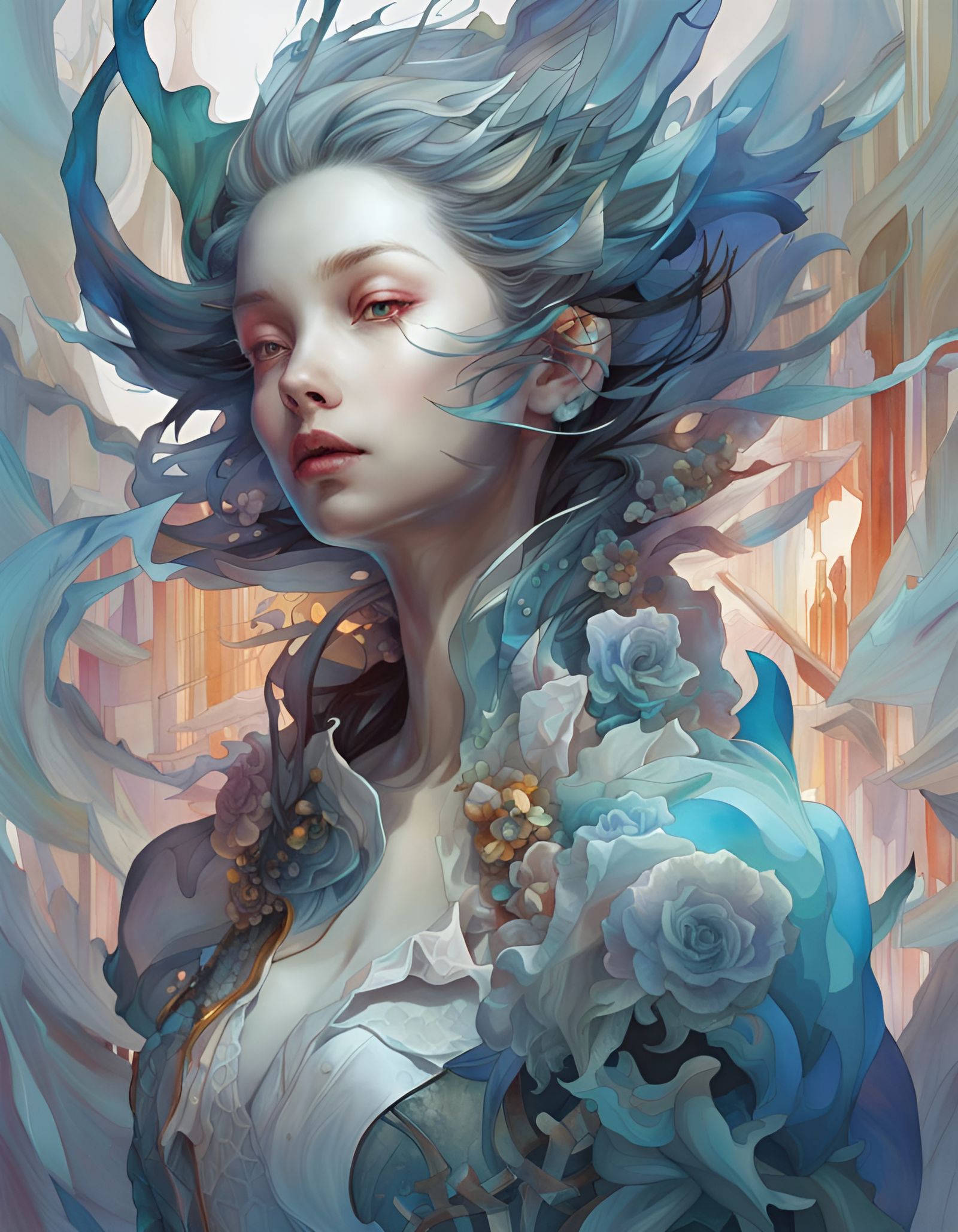 Ethereal Knight Ghost Devolving into Smoke