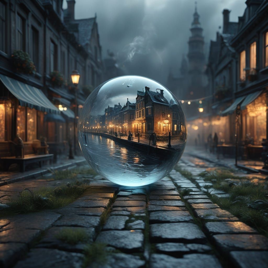 Surreal Haunted New Year's Ball with Illusionary Elements