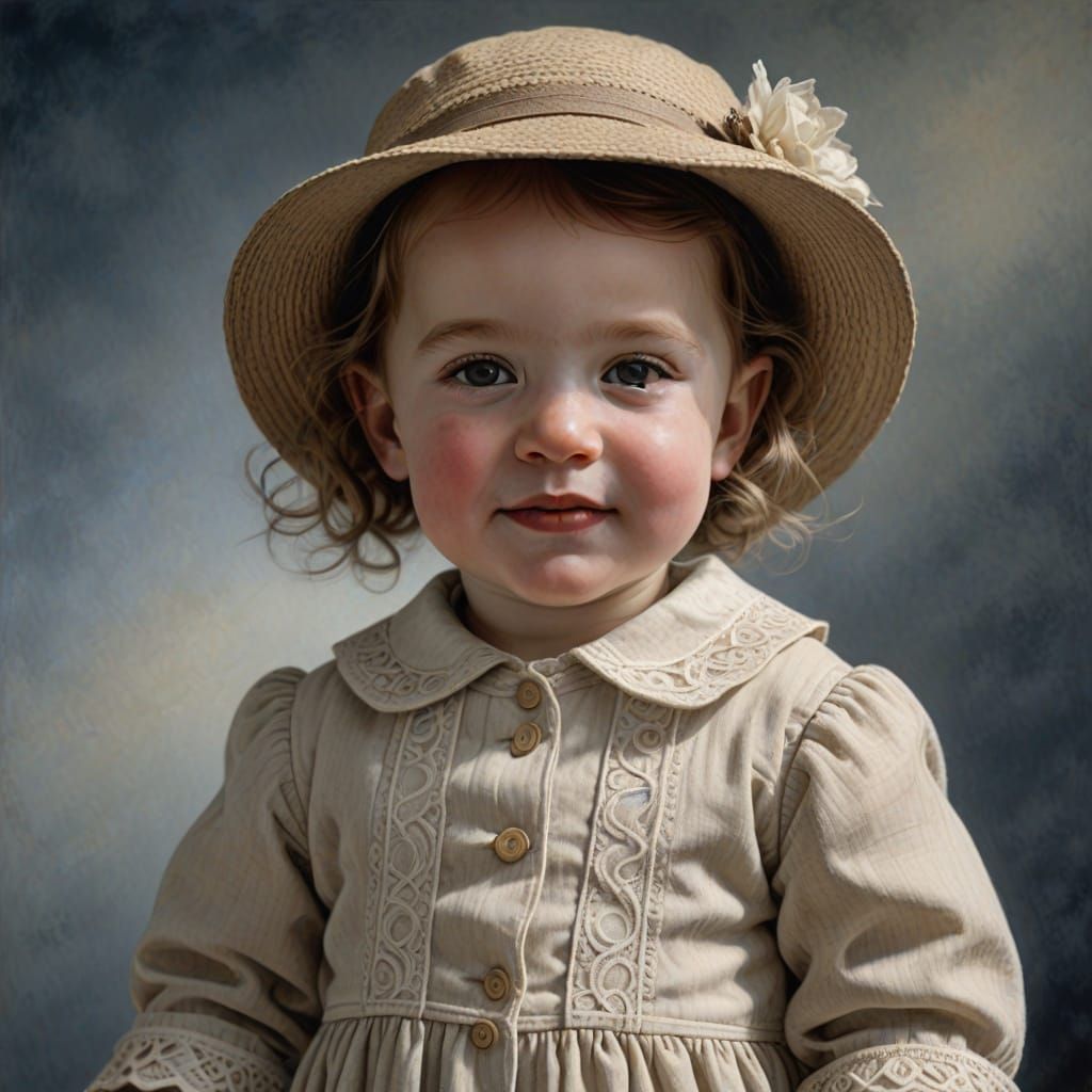 1915 Portrait of an American Baby Girl