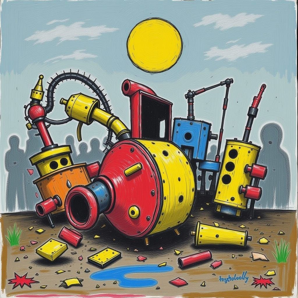 Surreal Blue Landscape in a Futuristic Aesthetic