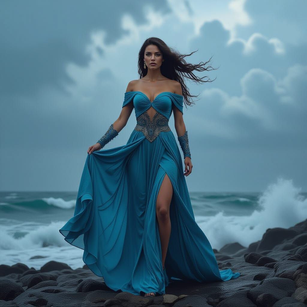 Epic Wind Goddess with Storm Body