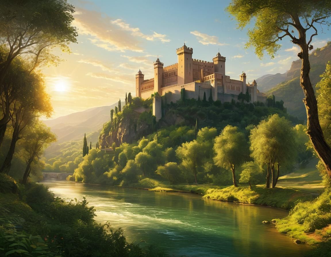 Castle in Spain on the hill