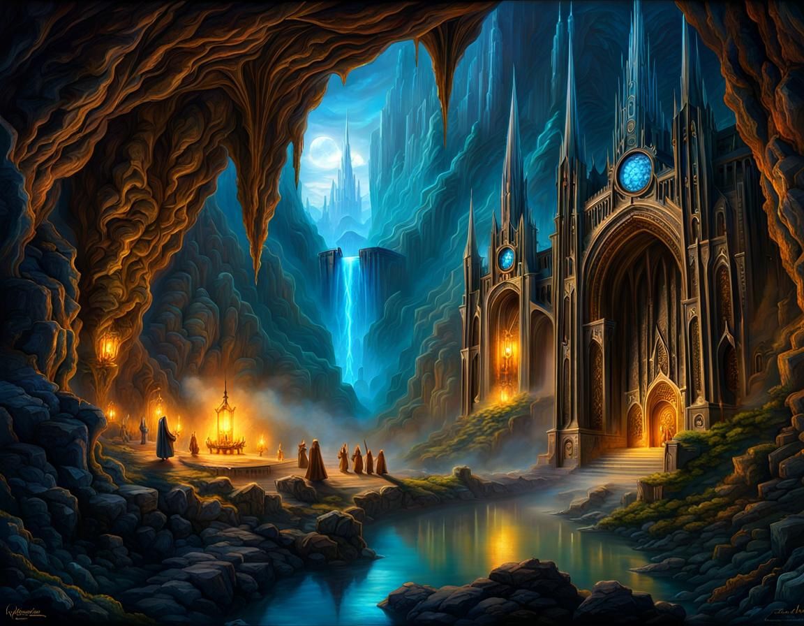 Epic Mines of Moria Digital Matte Painting