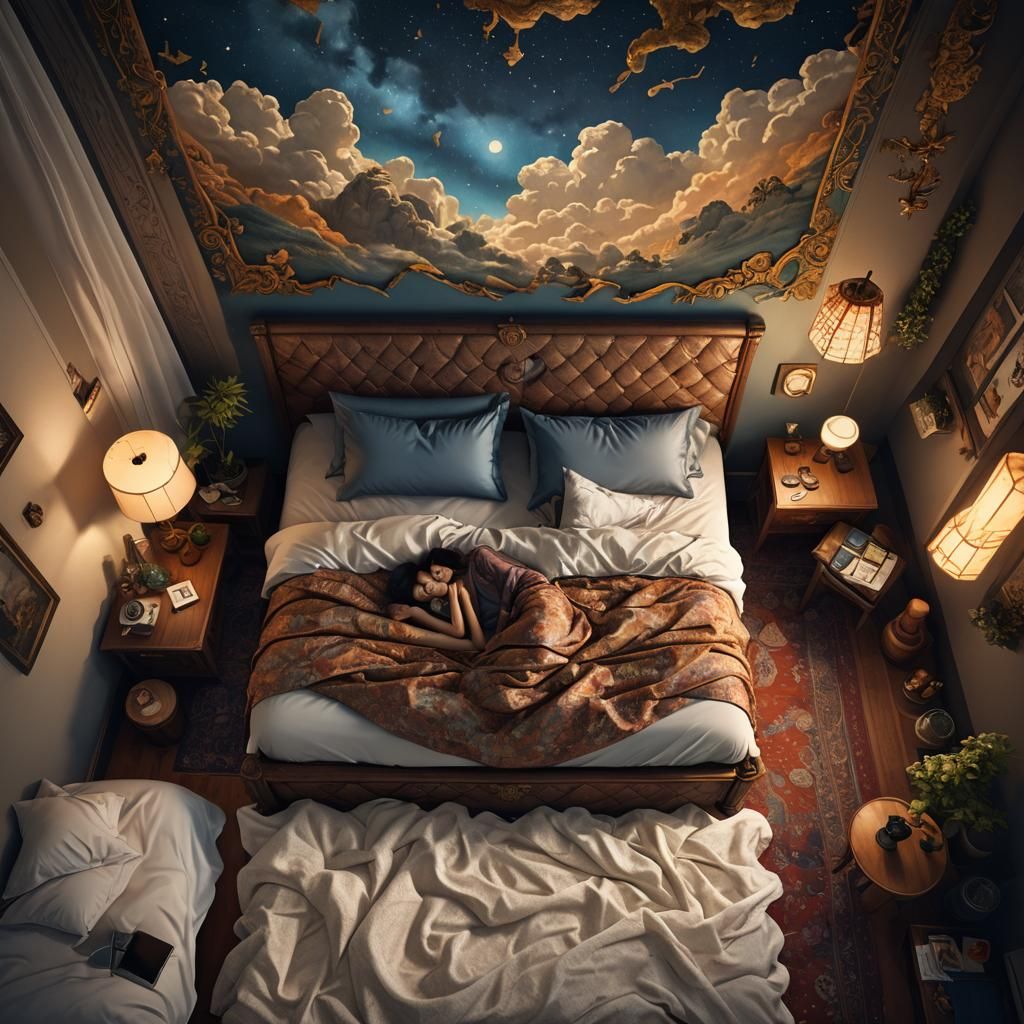 Couple sleeping in Bed