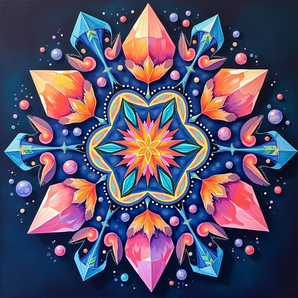 Crystal Mandala in a Candyland Wonderland