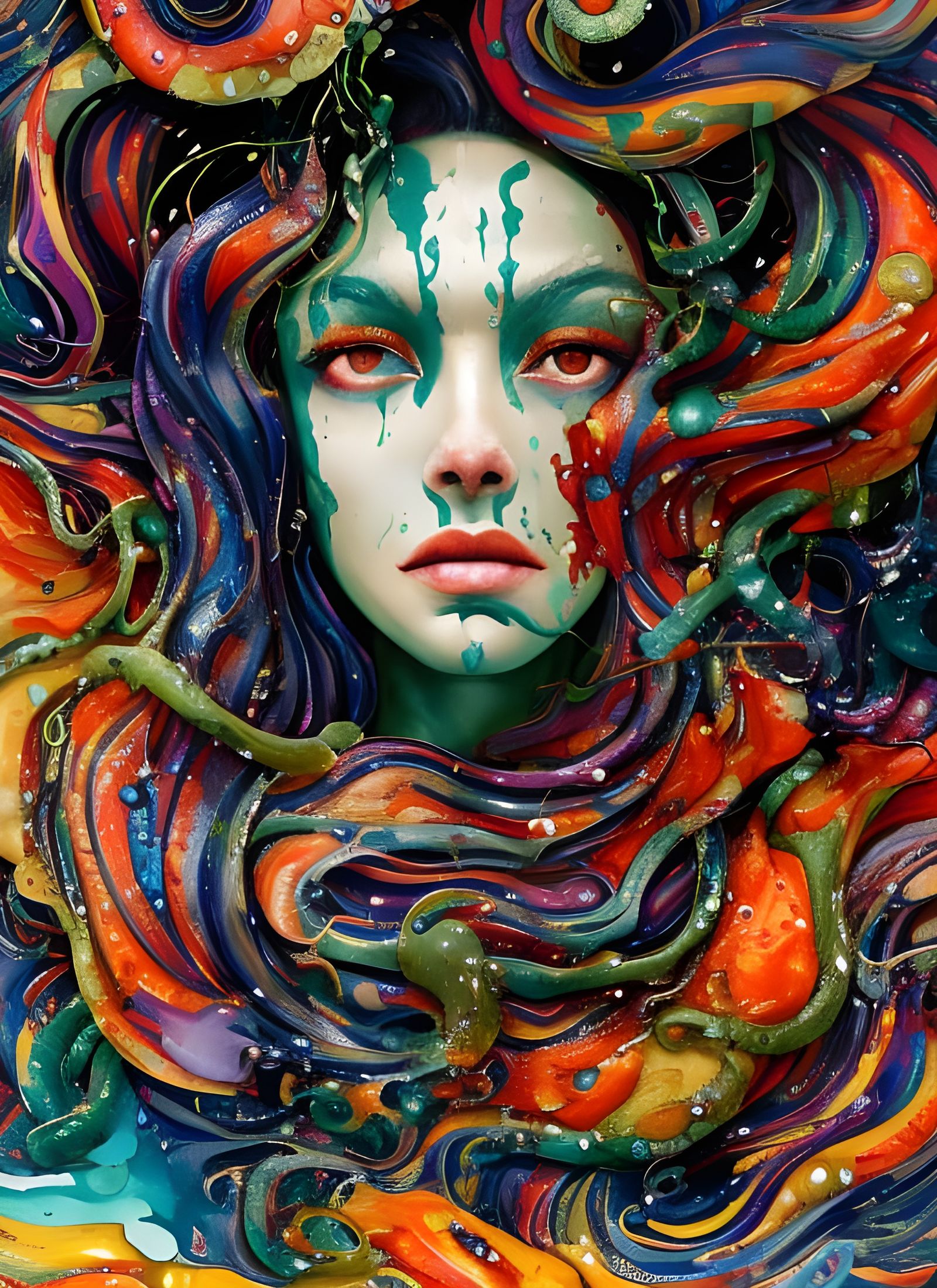 Medusa Dyed Her Snakes a Rebellious Rainbow Color