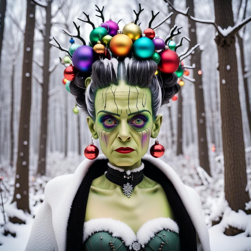 Bride of Frankenstein holiday edition.