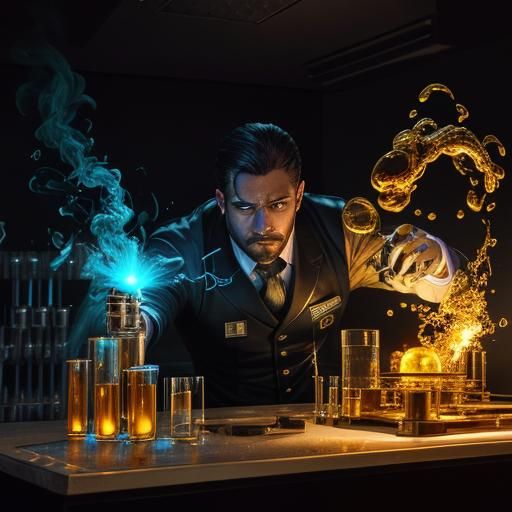 Experimental Chemical Mixing with Disembodied Hands