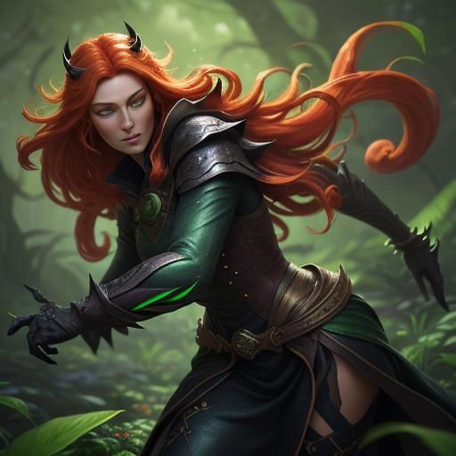 Mystical Ginger Cat in High-Fantasy Oil Painting