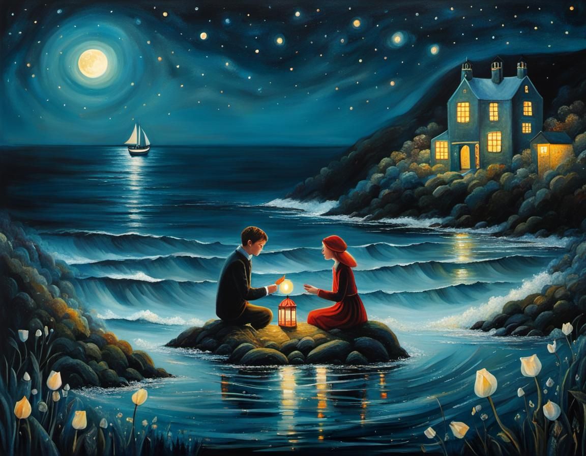 Magical Date Night Seance on Dark Ocean