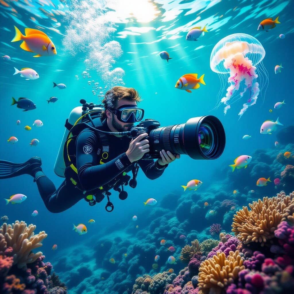 Underwater Photographer Captures Marine Life in Dreamlike Sc...
