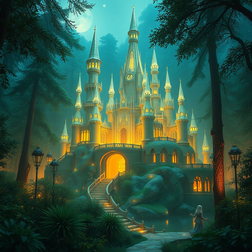 Crystal Fairy Palace in Enchanted Forest