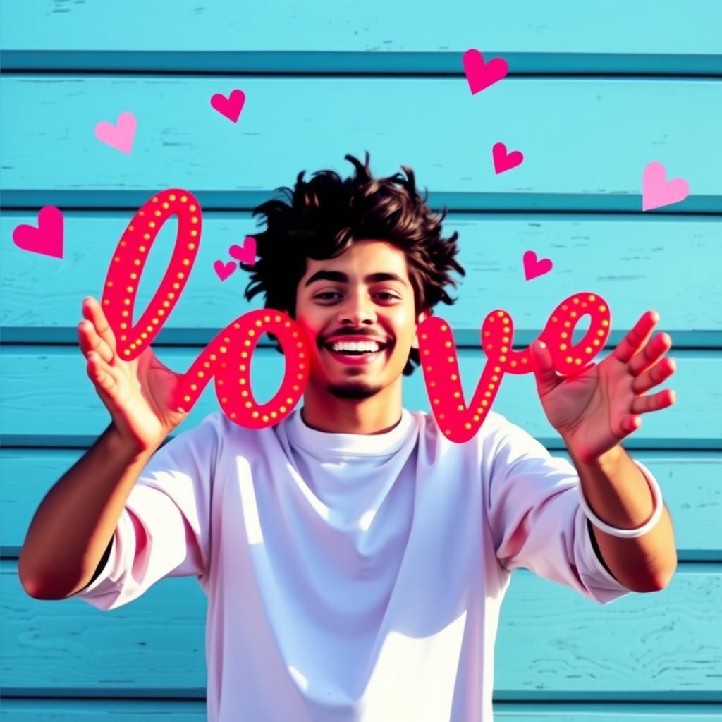 Radiant Love and Happiness in Vivid Colors