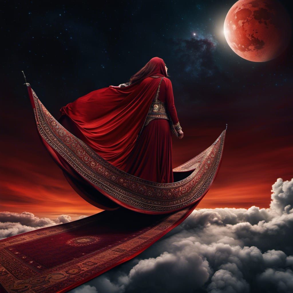 Invention of the flying  carpet  powered by magic. Zero carb...