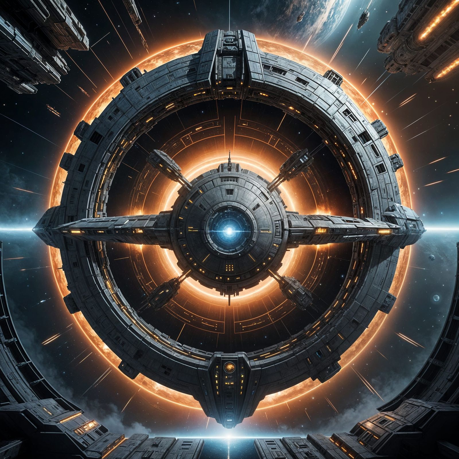 Homeworld Mothership Emerges: Epic Sci-Fi Warship Battle