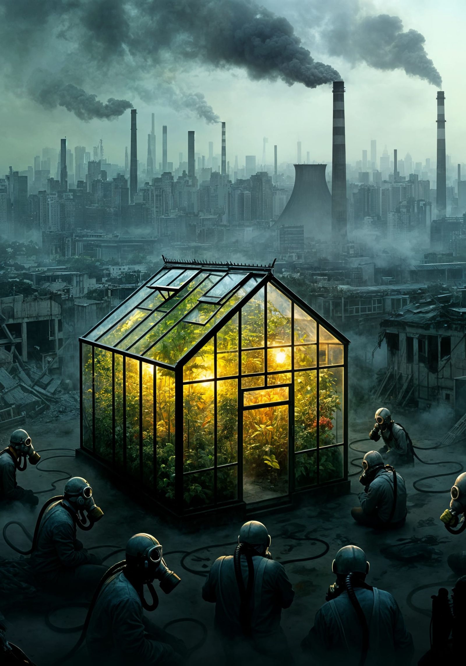 Hope Amidst Toxicity in a Futuristic City